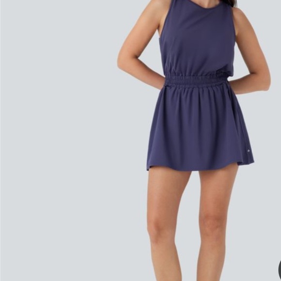 Halara Stylish Blue Sleeveless Dress NWT Size Medium - Picture 8 of 8